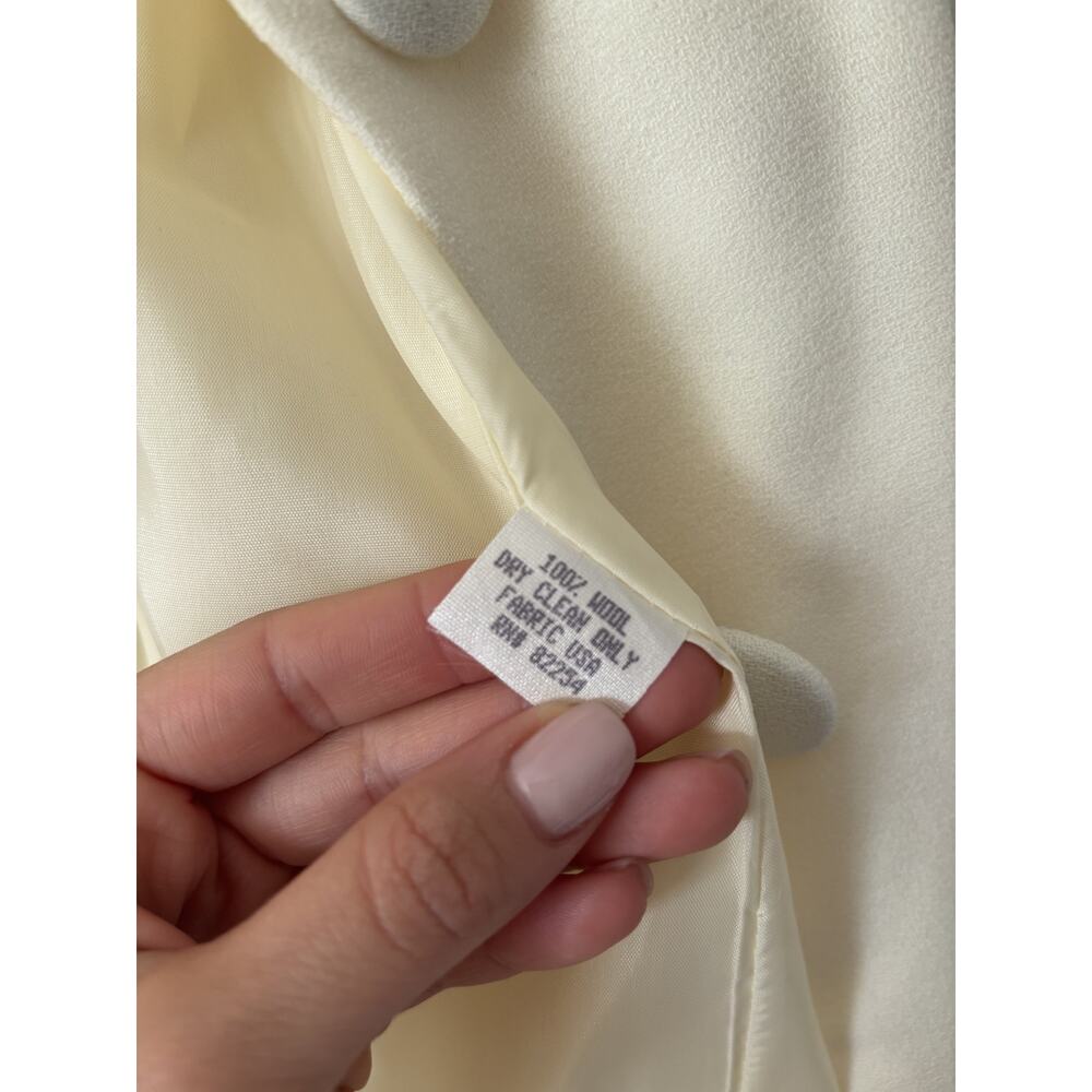 Ann Taylor Studio Ivory Embroidered Wool Blazer 14 - Picture 8 of 10